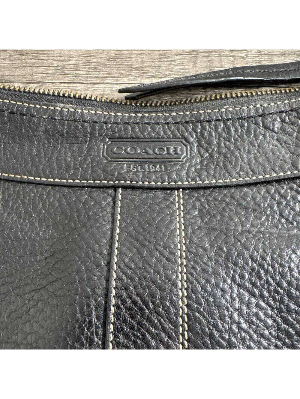 Coach Black Bleecker Tattersall Vachetta Duffle Bucket Bag 10398 Vintage Brown - Picture 2 of 5